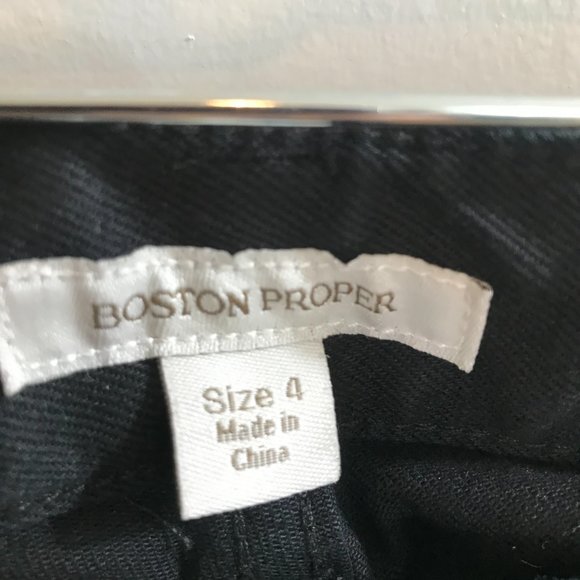 Boston Proper Deep black mid/low-rise jeans, size 4 - Picture 6 of 6